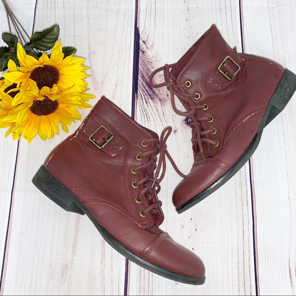 Madden Girl Low Cut Combat Boots